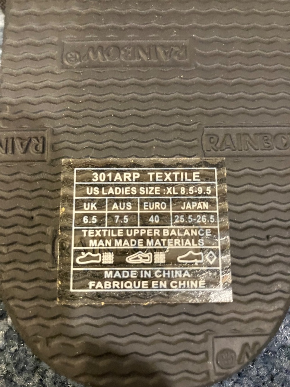 NWOT Rainbow Brand Sandals Women’s Classic - Picture 5 of 5